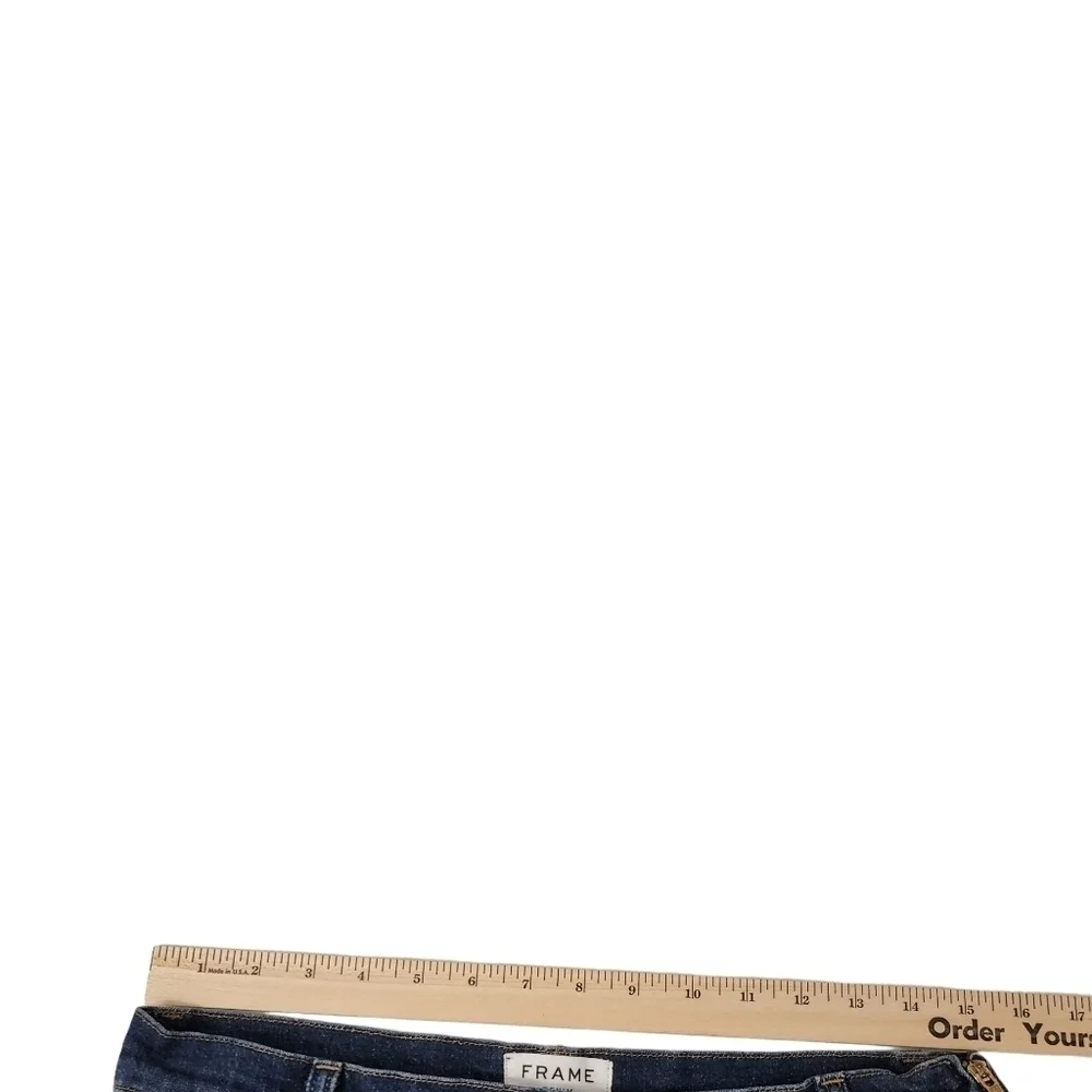 Frame‎ Jeans Womens 30 Straight Waldane Dark Wash Embellished Ankle Western Boho